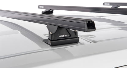 Kit 2 barres de toit noire Heavy Duty 1800mm avec pieds RLTP Ford Transit 2014+ - RHINO-RACK sur Xperts4x4 Accessoires 4x4 Off-Road