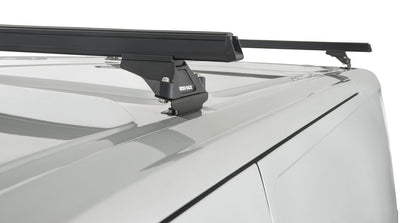 Kit 2 barres de toit noire Heavy Duty avec pieds RLTP Ford Transit Custom 2014+ - RHINO-RACK sur Xperts4x4 Accessoires 4x4 Off-Road
