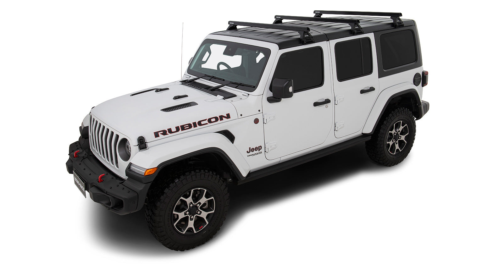 Kit 3 barres de toit noire Heavy Duty 1500mm avec pieds RL110 Jeep Wrangler JL 2019+ - RHINO-RACK sur Xperts4x4 Accessoires 4x4 Off-Road