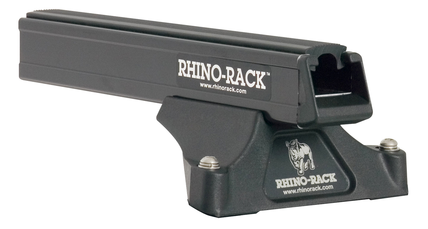 Kit 4 barres de toit rhino-rack noires Heavy Duty de 1500mm avec pieds pour Renault Master X62 L2H2/L3H2 2011+