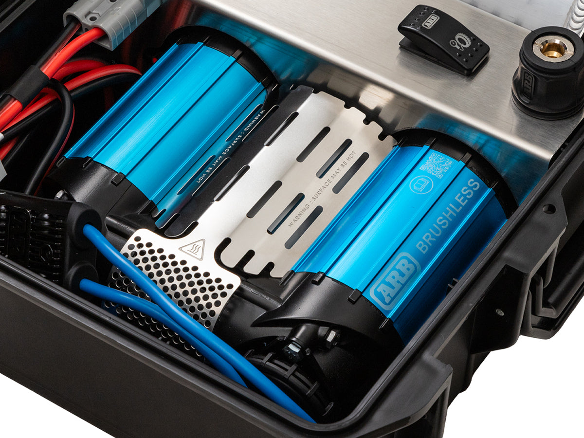 Compresseur Portable Bicylindre 12V ARB Brushless 260L/min - 4x4 (avec Malette) sur Xperts4x4 Accessoires 4x4 Off-Road