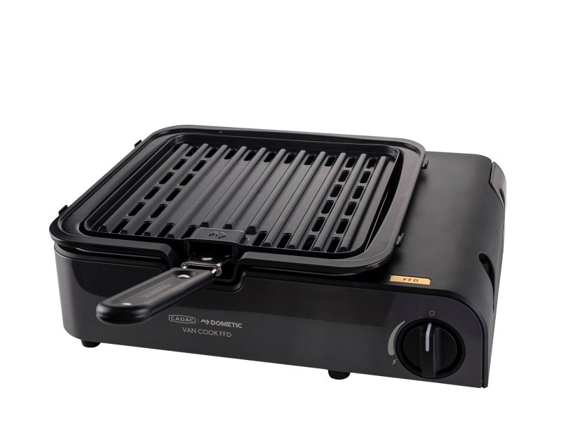 Barbecue à gaz compact avec plaque Cadac Van Cook FFD BBQ Plate sur Xperts4x4 Accessoires 4x4 Off-Road