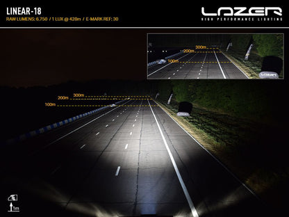 LAZER LAMPS Linear-18 — Barre LED 13500 lm sur Xperts4x4 Accessoires 4x4 Off-Road