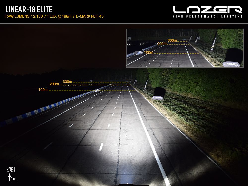 LAZER LAMPS Linear-18 Elite Feu Position — Barre LED 13500 lm sur Xperts4x4 Accessoires 4x4 Off-Road