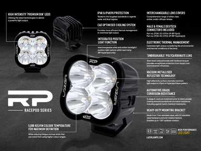 LAZER LAMPS RacePod Hyperspot — Phare LED Compact 4520 lm sur Xperts4x4 Accessoires 4x4 Off-Road