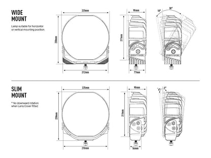LAZER LAMPS Sentinel 9'' Chrome - Support Slim — Phare Additionnel LED sur Xperts4x4 Accessoires 4x4 Off-Road