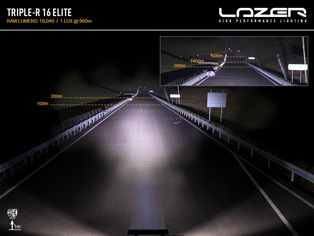 LAZER LAMPS Triple-R 16 Elite — Phare Rond LED 18040 lm sur Xperts4x4 Accessoires 4x4 Off-Road