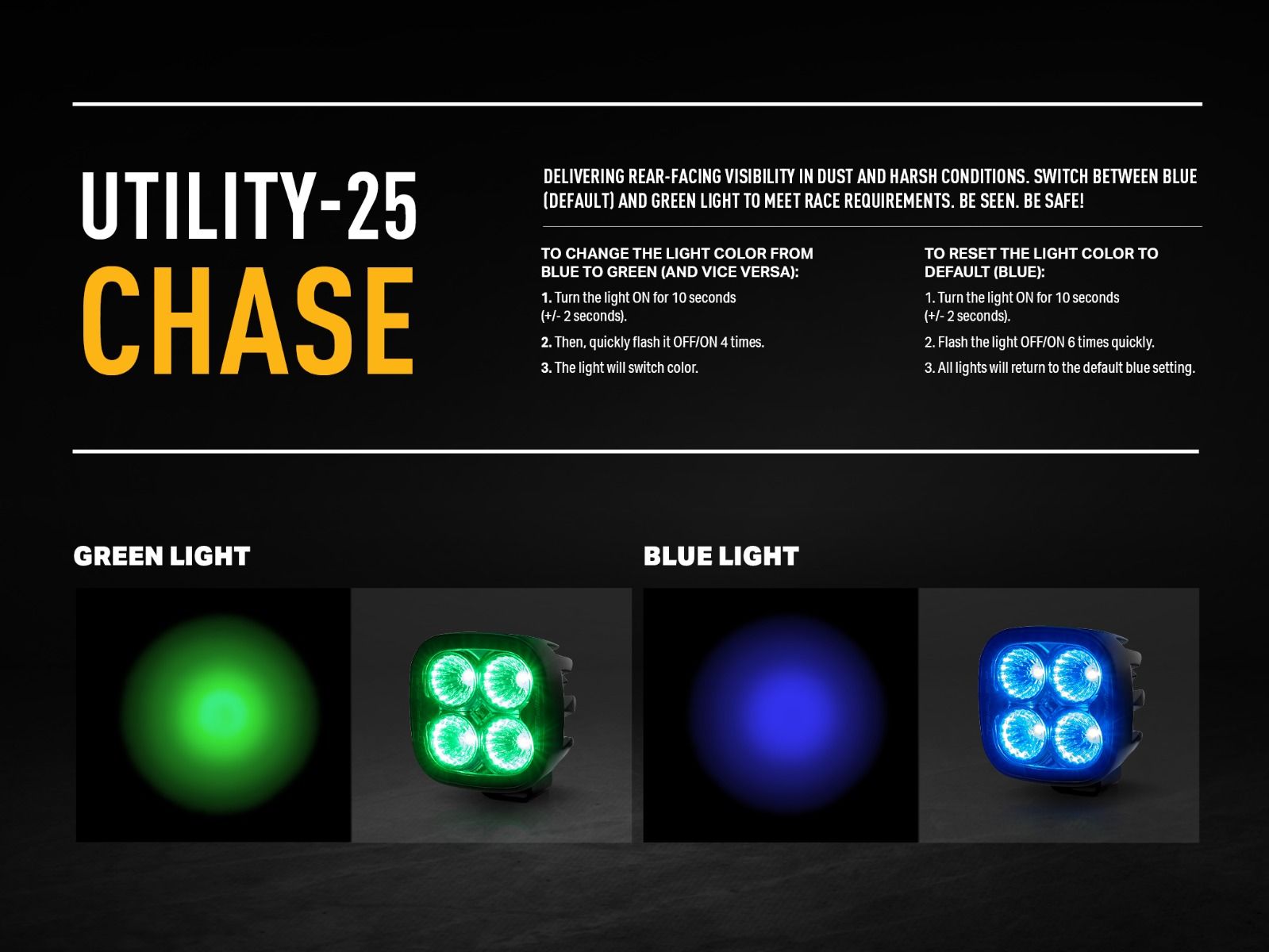 LAZER LAMPS Utility-25 Chase — Phare de Travail LED sur Xperts4x4 Accessoires 4x4 Off-Road