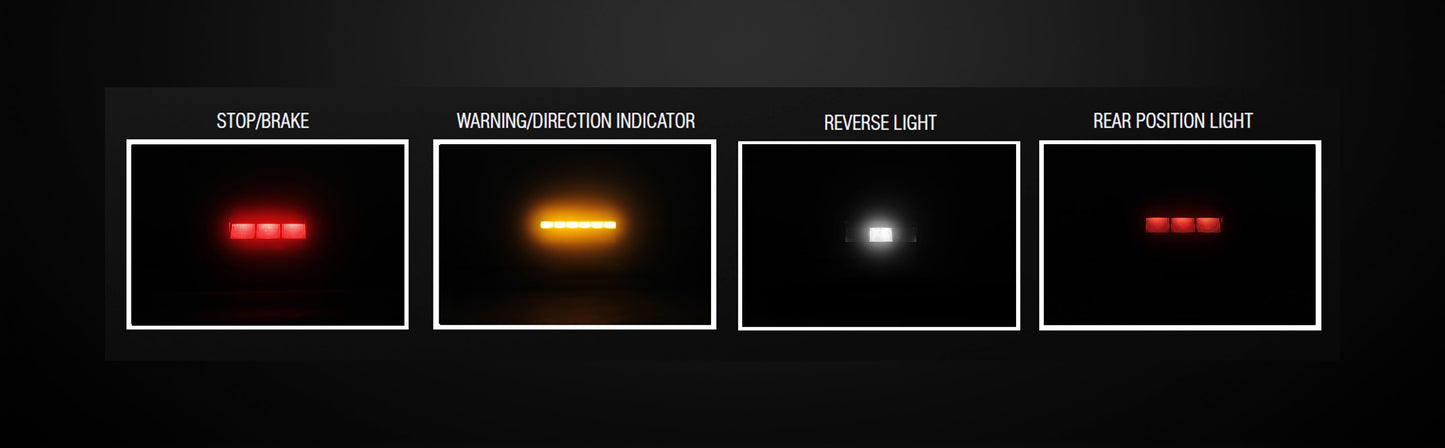 LUMIDRIVE ADVERTISOR - Feu LED Signalisation Arrière Étanche sur Xperts4x4 Accessoires 4x4 Off-Road