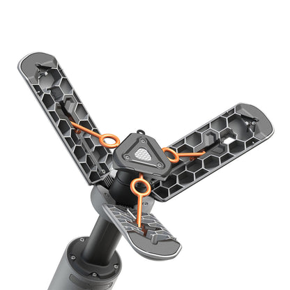 OuTask Lampe Télescopique Gris Clair - Outdoor LED 720° Rechargeable sur Xperts4x4 Accessoires 4x4 Off-Road