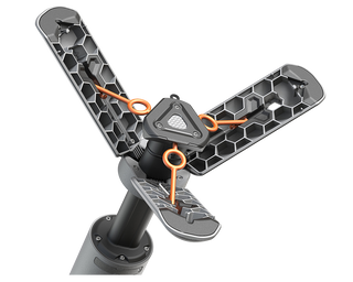 OuTask Lampe Télescopique LED Outdoor 720° - Vert Armée sur Xperts4x4 Accessoires 4x4 Off-Road