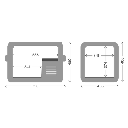 DOMETIC CFX5 55 IM - Réfrigérateur Portable 55L avec Bac à Glaçons sur Xperts4x4 Accessoires 4x4 Off-Road