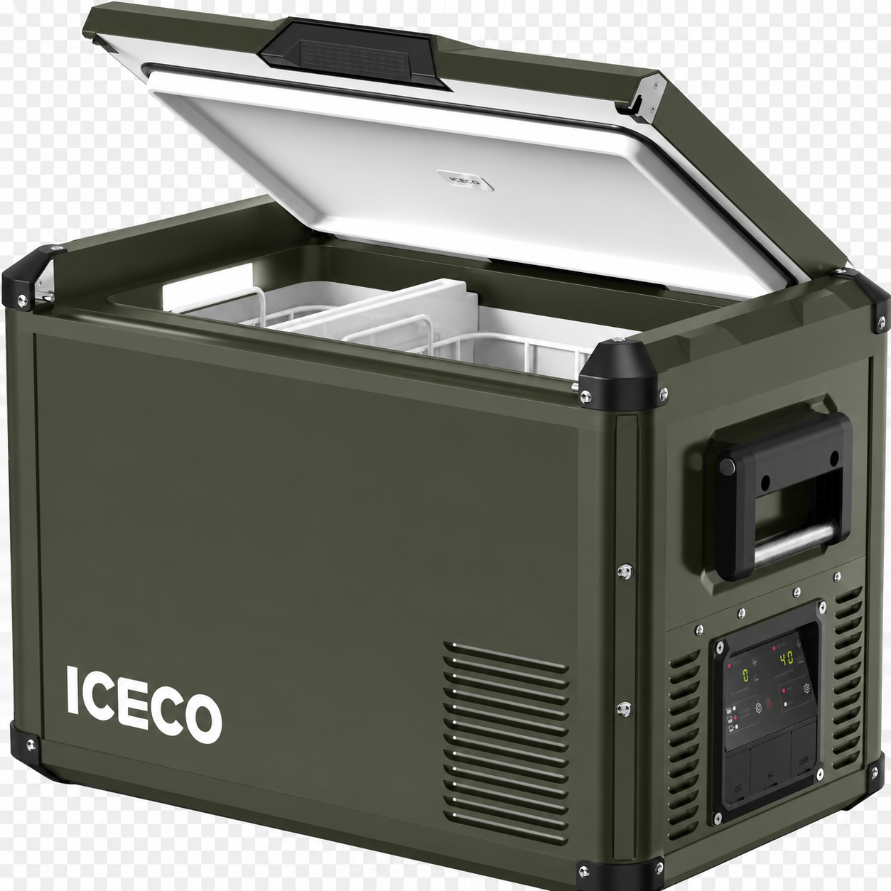Refrigerateur/Congelateur ICECO 45L Double Compartiments - Vert Olive sur Xperts4x4 Accessoires 4x4 Off-Road