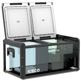 Refrigerateur/Congelateur ICECO 90L Double Compartiments - Noir sur Xperts4x4 Accessoires 4x4 Off-Road