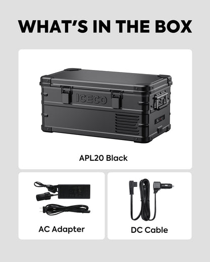 Réfrigérateur/Congélateur ICECO APL20 20L Black - Portable & Connecté sur Xperts4x4 Accessoires 4x4 Off-Road