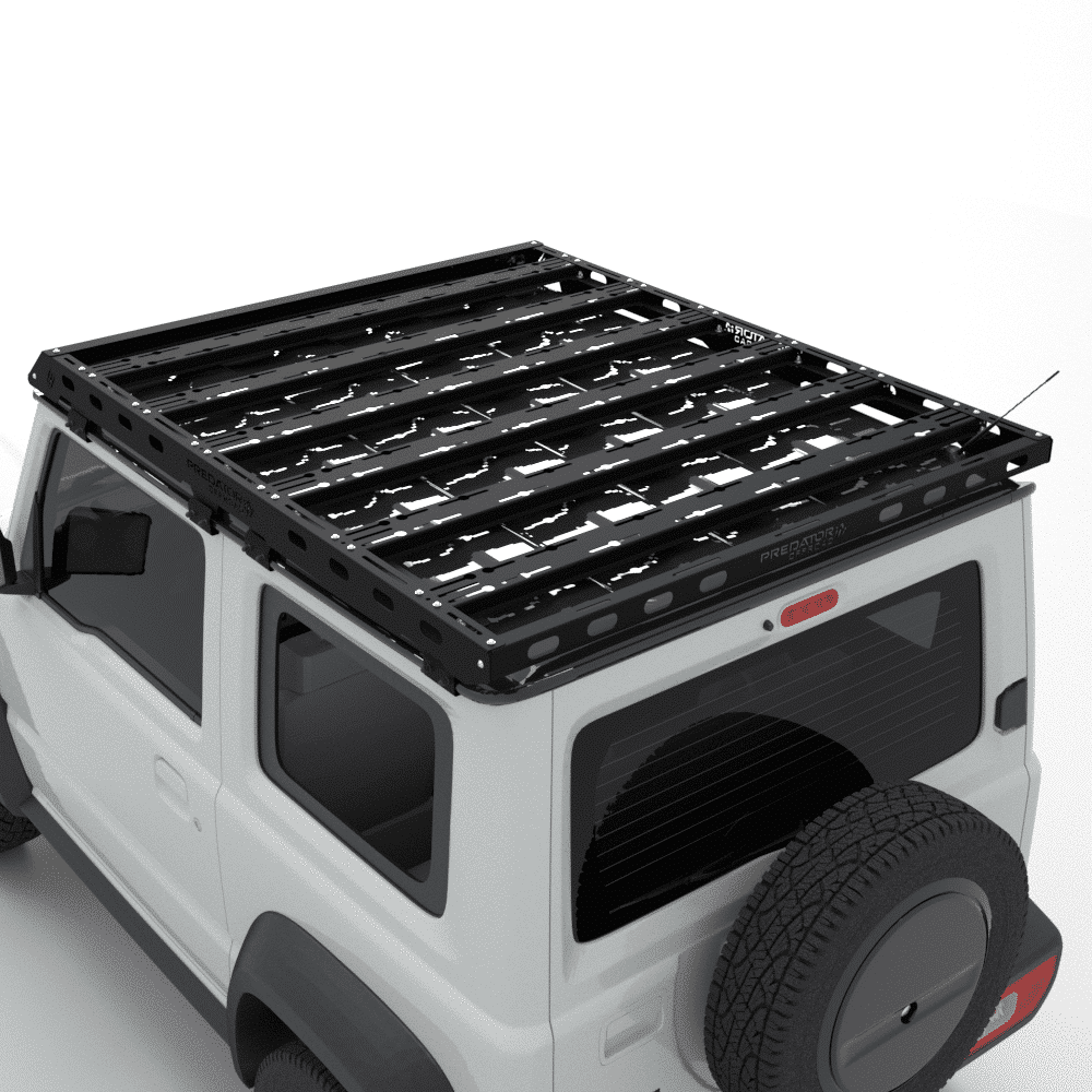 Galerie de toit Suzuki Jimny Gen 4 2018+ 3 portes SUV Predator Offroad sur Xperts4x4 Accessoires 4x4 Off-Road