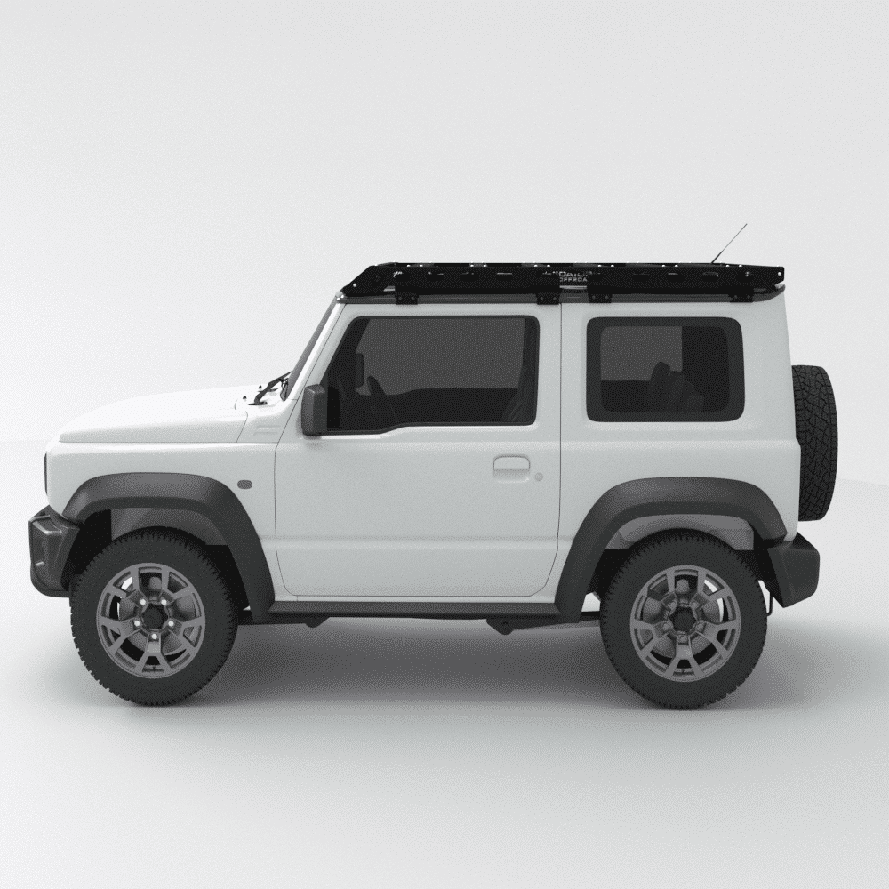 Galerie de toit Suzuki Jimny Gen 4 2018+ 3 portes SUV Predator Offroad sur Xperts4x4 Accessoires 4x4 Off-Road