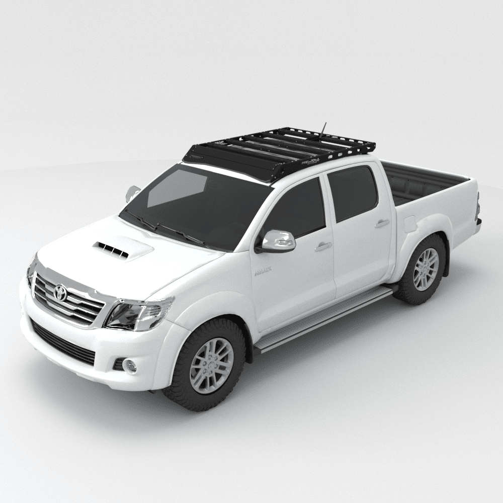 Galerie de toit Toyota Hilux Vigo (2005-2015) Double Cabine Predator Offroad sur Xperts4x4 Accessoires 4x4 Off-Road