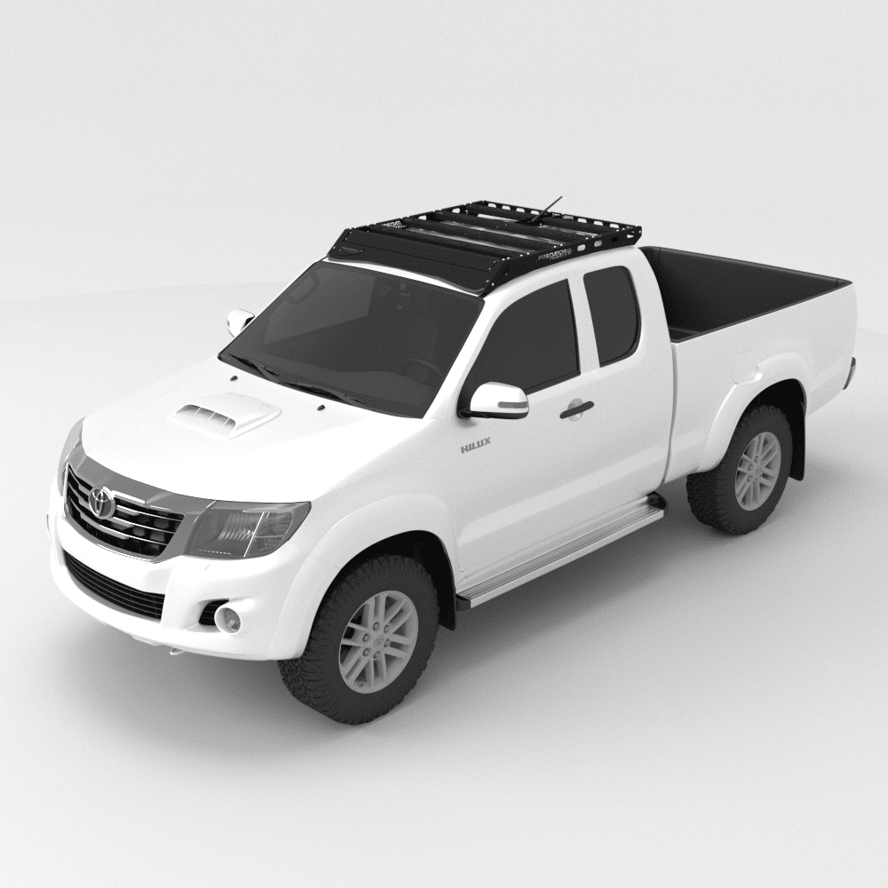 Galerie de toit Toyota Hilux Vigo (2005-2015) Extra Cabine Predator Offroad sur Xperts4x4 Accessoires 4x4 Off-Road