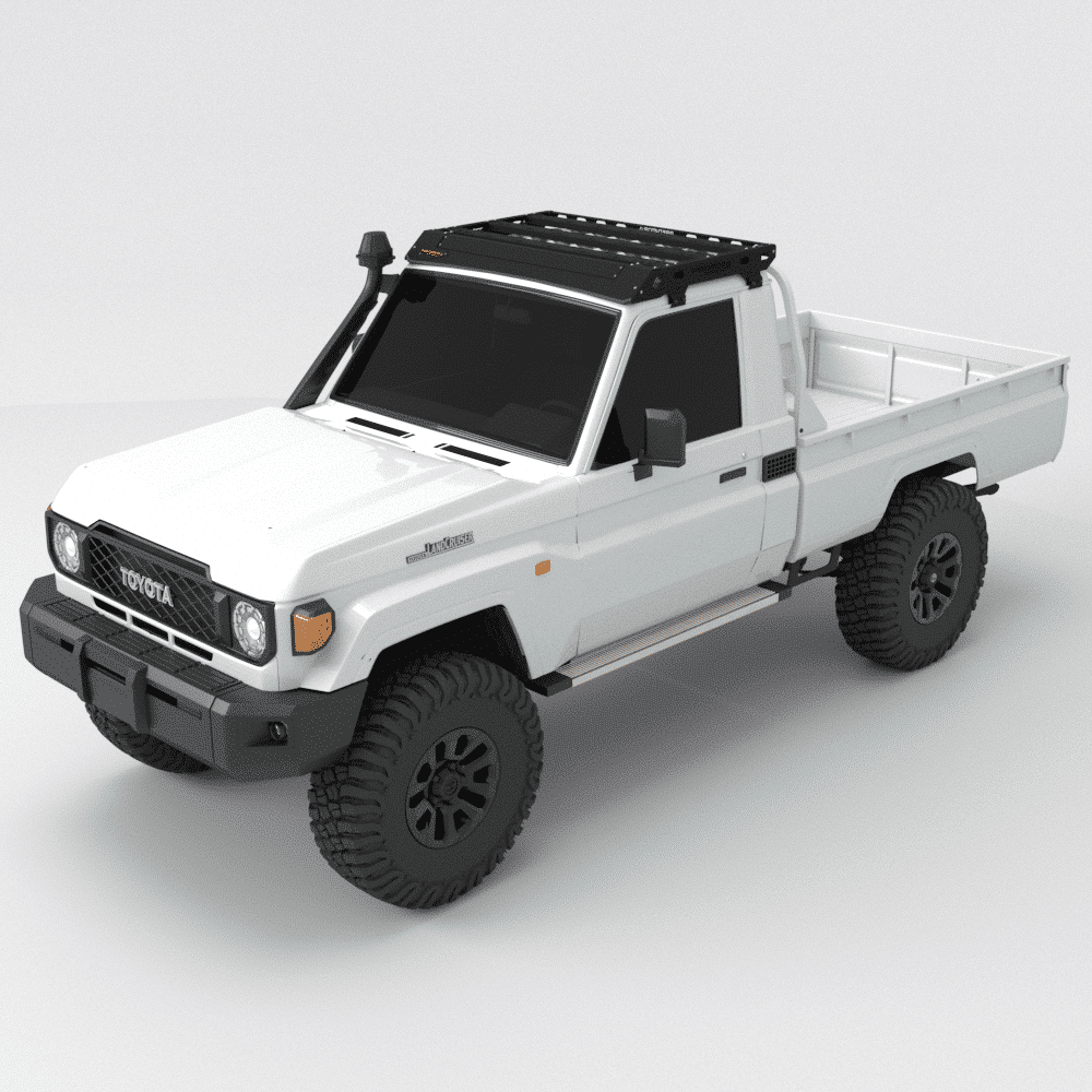 Galerie de toit Toyota Land Cruiser (75 / 79 Series) Simple Cabine Predator Offroad sur Xperts4x4 Accessoires 4x4 Off-Road