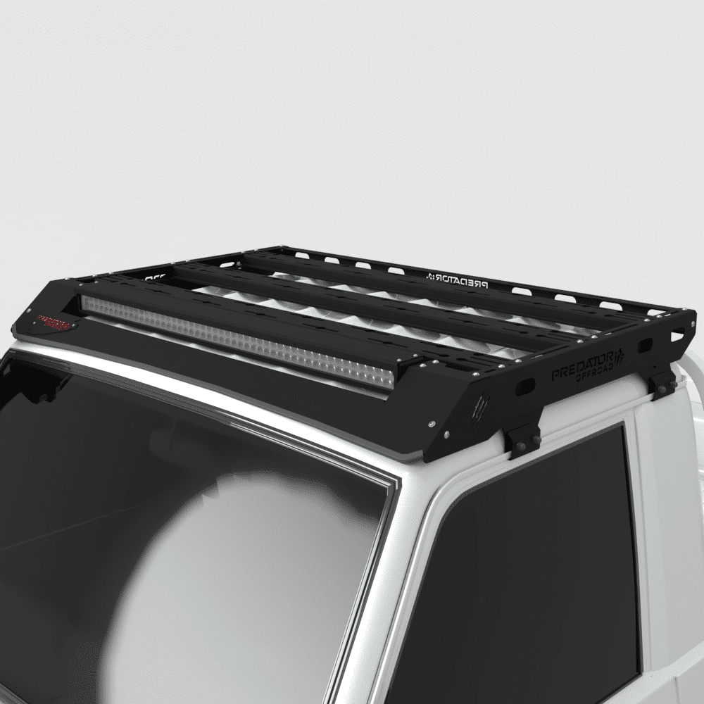 Galerie de toit Toyota Land Cruiser (75 / 79 Series) Simple Cabine Predator Offroad sur Xperts4x4 Accessoires 4x4 Off-Road