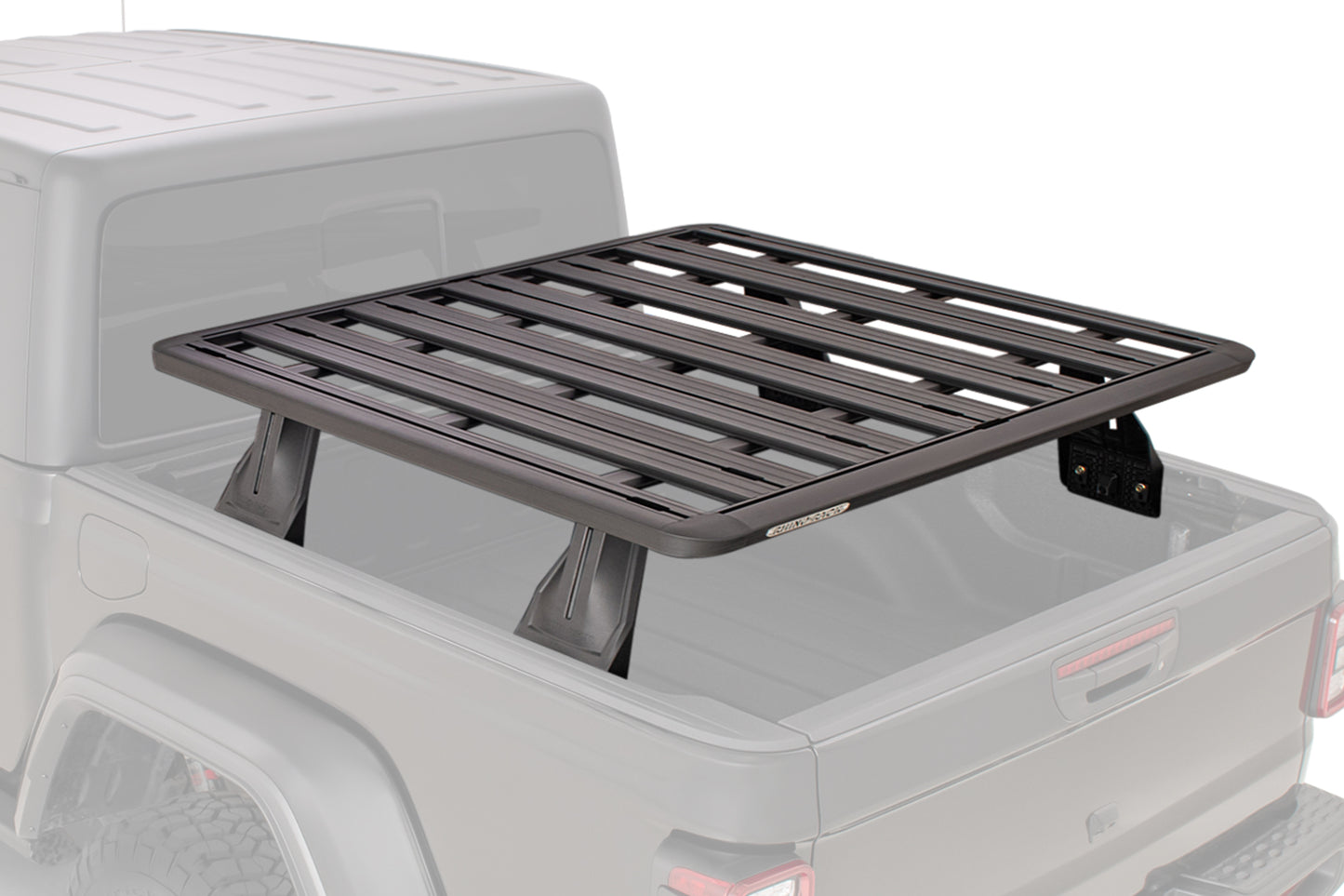 Galerie de toit Pioneer 6 pour Nissan Navara NP300 2015+ de RHINO-RACK, fixation robuste pour benne, dimensions 900x1430mm.