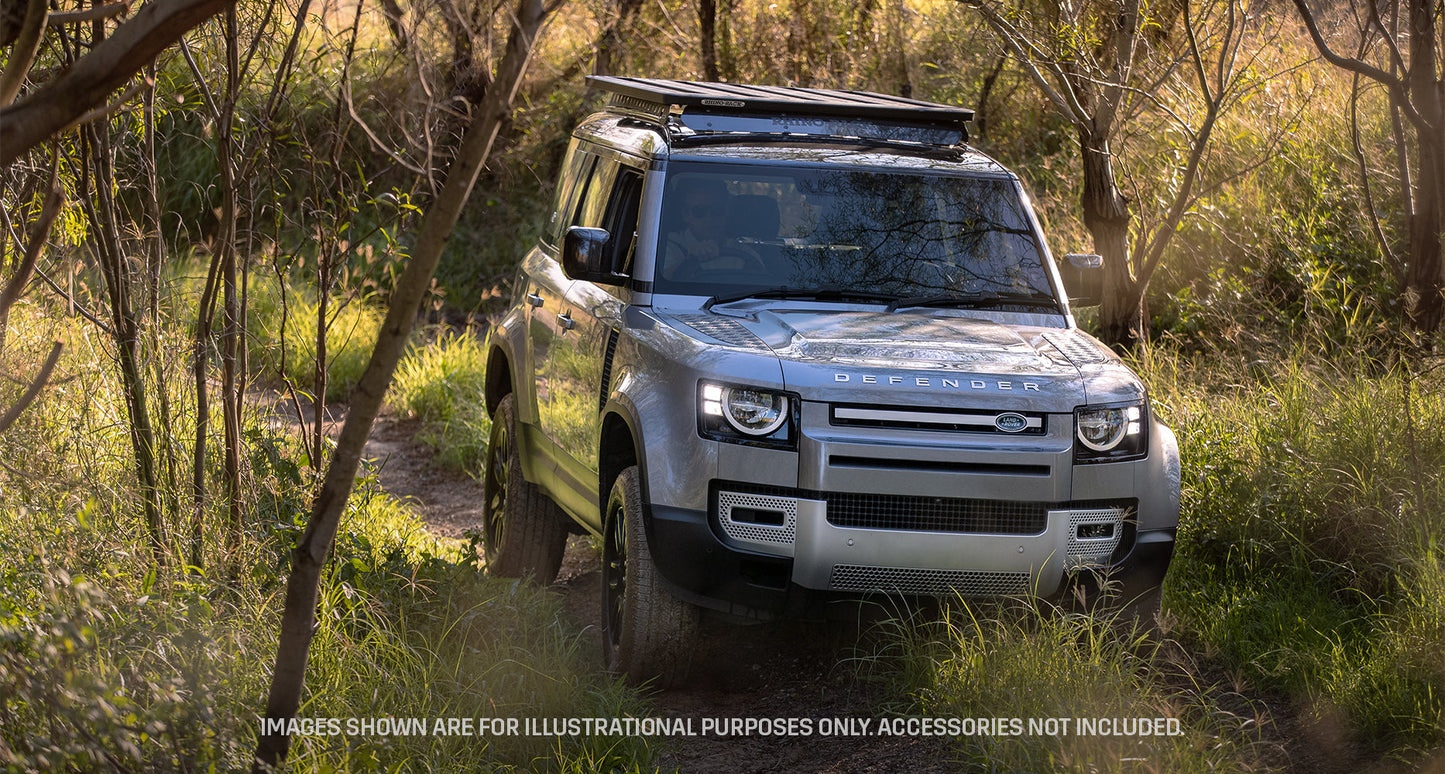 Kit Galerie Rhino-Rack Pioneer 1900x1240mm Land Rover Defender II 110 L663 2020+ sur Xperts4x4 Accessoires 4x4 Off-Road