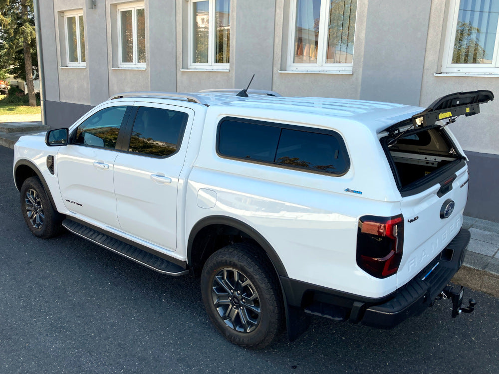 Hardtop Aeroklas avec Fenêtres Coulissantes Ford Ranger/Raptor 2023+ NEXT GEN sur Xperts4x4 Accessoires 4x4 Off-Road