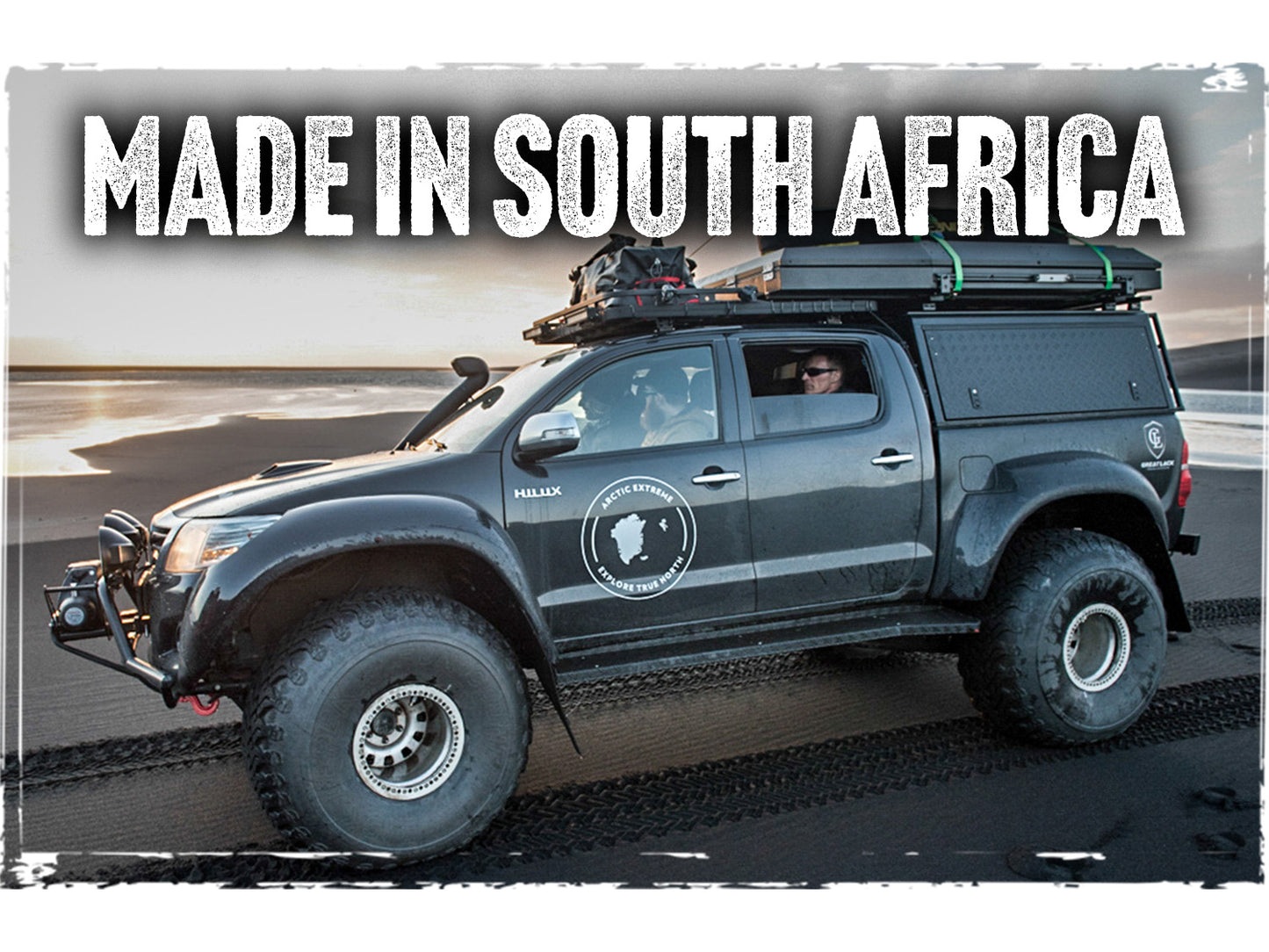Hardtop Alu-Cab Adventure pour Toyota Hilux Vigo 2005-2015, robuste et en aluminium, visible sur le véhicule.