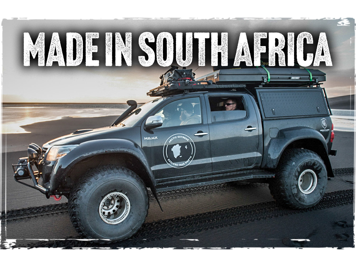 Hardtop Alu-Cab Adventure pour Toyota Hilux Vigo 2005-2015, robuste et en aluminium, visible sur le véhicule.