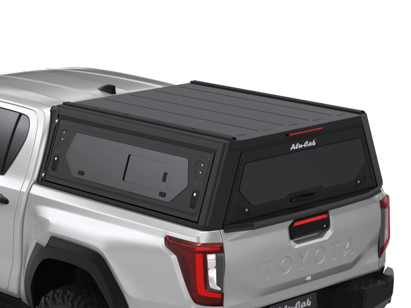 Hardtop Alu-Cab Contour pour Toyota Hilux 2026+ Double Cab, aluminium robuste avec finition élégante.