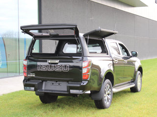 Hardtop Aluminium Isuzu Dmax 2021+  Rhinoman Xpedition Noir sur Xperts4x4 Accessoires 4x4 Off-Road