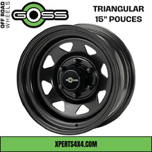 Jante Acier GOSS TRIANGULAR - 15 pouces - Black sur Xperts4x4 Accessoires 4x4 Off-Road