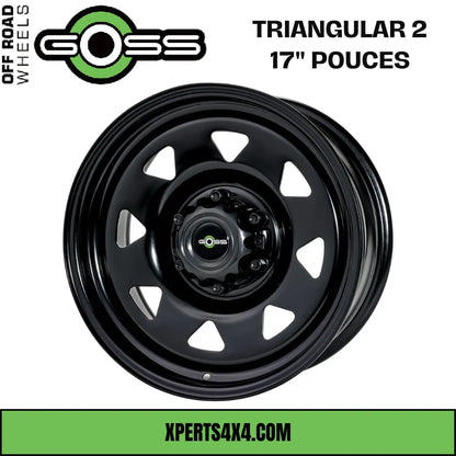 Jante Acier GOSS TRIANGULAR II - 17" pouces - Black sur Xperts4x4 Accessoires 4x4 Off-Road