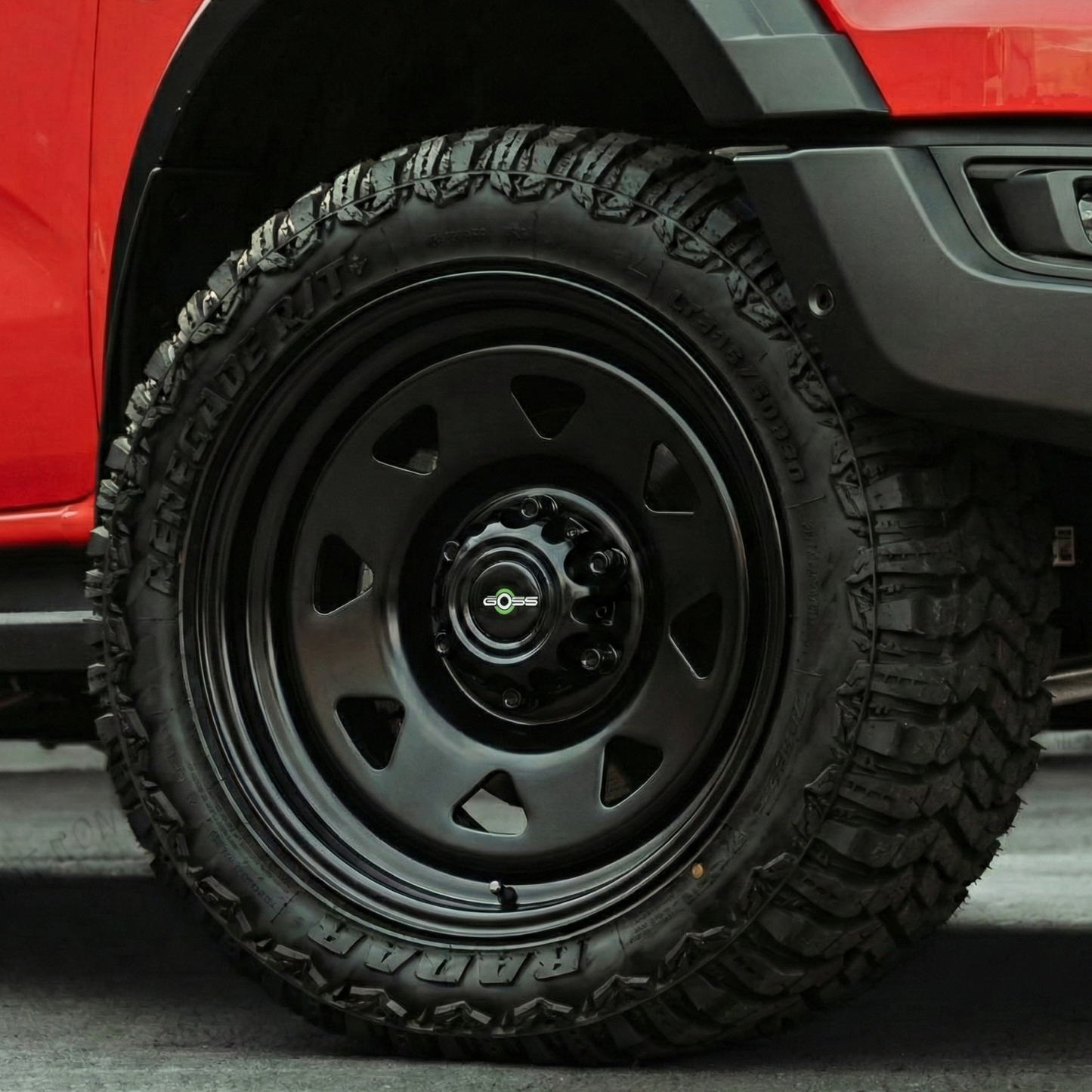 Jante Acier GOSS TRIANGULAR II - 17" pouces - Black sur Xperts4x4 Accessoires 4x4 Off-Road