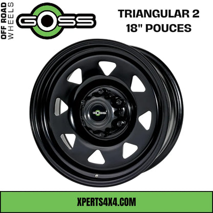 Jante Acier GOSS TRIANGULAR II - 18" pouces - Black sur Xperts4x4 Accessoires 4x4 Off-Road