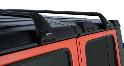Kit de 2x Barres de toit Vortex SG Black - Rhino Rack - Jeep JK/JL/JT 4 portes sur Xperts4x4 Accessoires 4x4 Off-Road