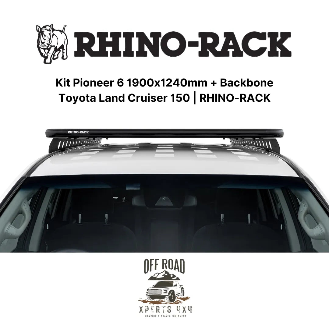 Kit Galerie de Toit 1900x1240mm avec Backbone | Toyota Land Cruiser 150 | RHINO-RACK sur Xperts4x4 Accessoires 4x4 Off-Road