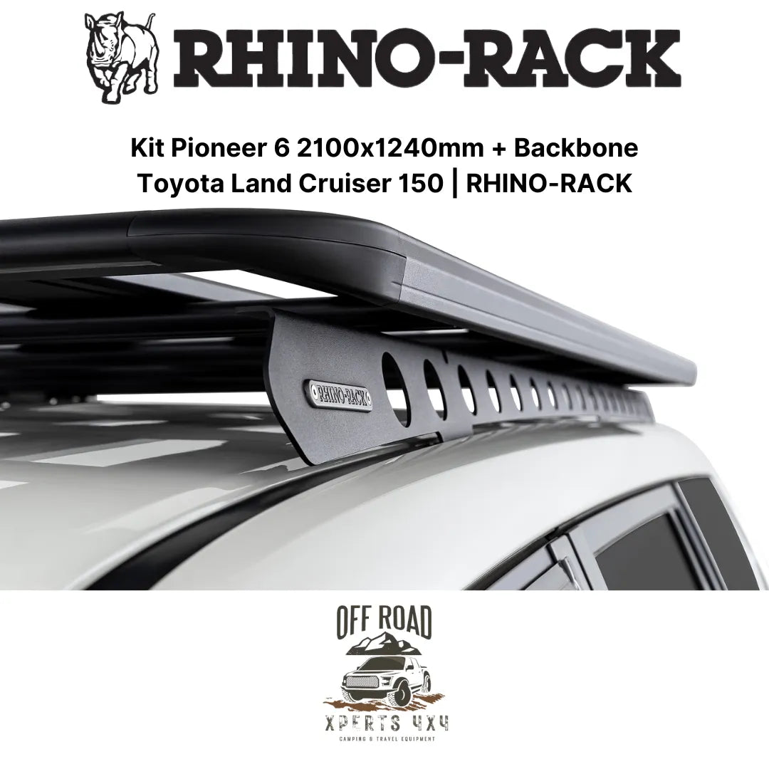 Kit Galerie de Toit 2100x1240mm avec Backbone | Toyota Land Cruiser 150 | RHINO-RACK sur Xperts4x4 Accessoires 4x4 Off-Road