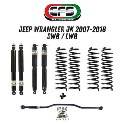 Kit de Suspension Jeep Wrangler JK | EFS ELITE | +40mm/+75mm sur Xperts4x4 Accessoires 4x4 Off-Road