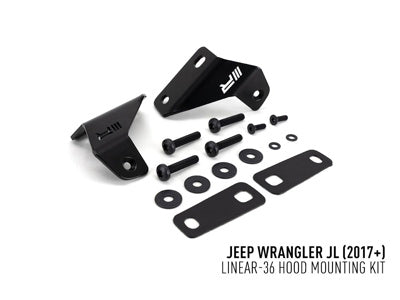Capot Kit de montage Jeep Wrangler JL (2017+) pour Linear-36 LAZER LAMPS sur Xperts4x4 Accessoires 4x4 Off-Road