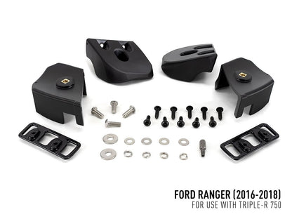 Pack LED Calandre LAZER LAMPS pour Ford Ranger 2016-2018, éclairage LED moderne sur la calandre du véhicule.
