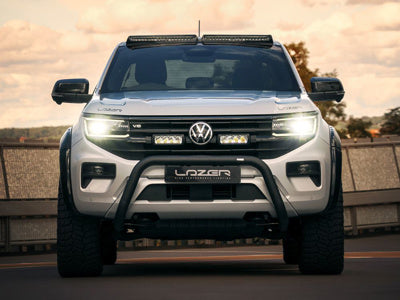 Supports de toit Ford Ranger & VW Amarok (23+) avec 2x Glide-18, noir LAZER LAMPS sur Xperts4x4 Accessoires 4x4 Off-Road