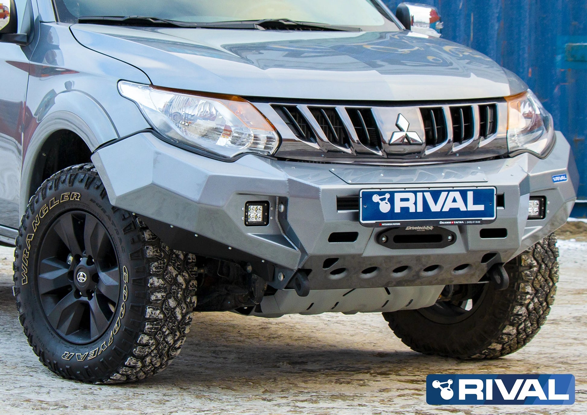 Pare-choc Avant Aluminium Rival4x4 - Mitsubishi L200 2015-2018 sur Xperts4x4 Accessoires 4x4 Off-Road