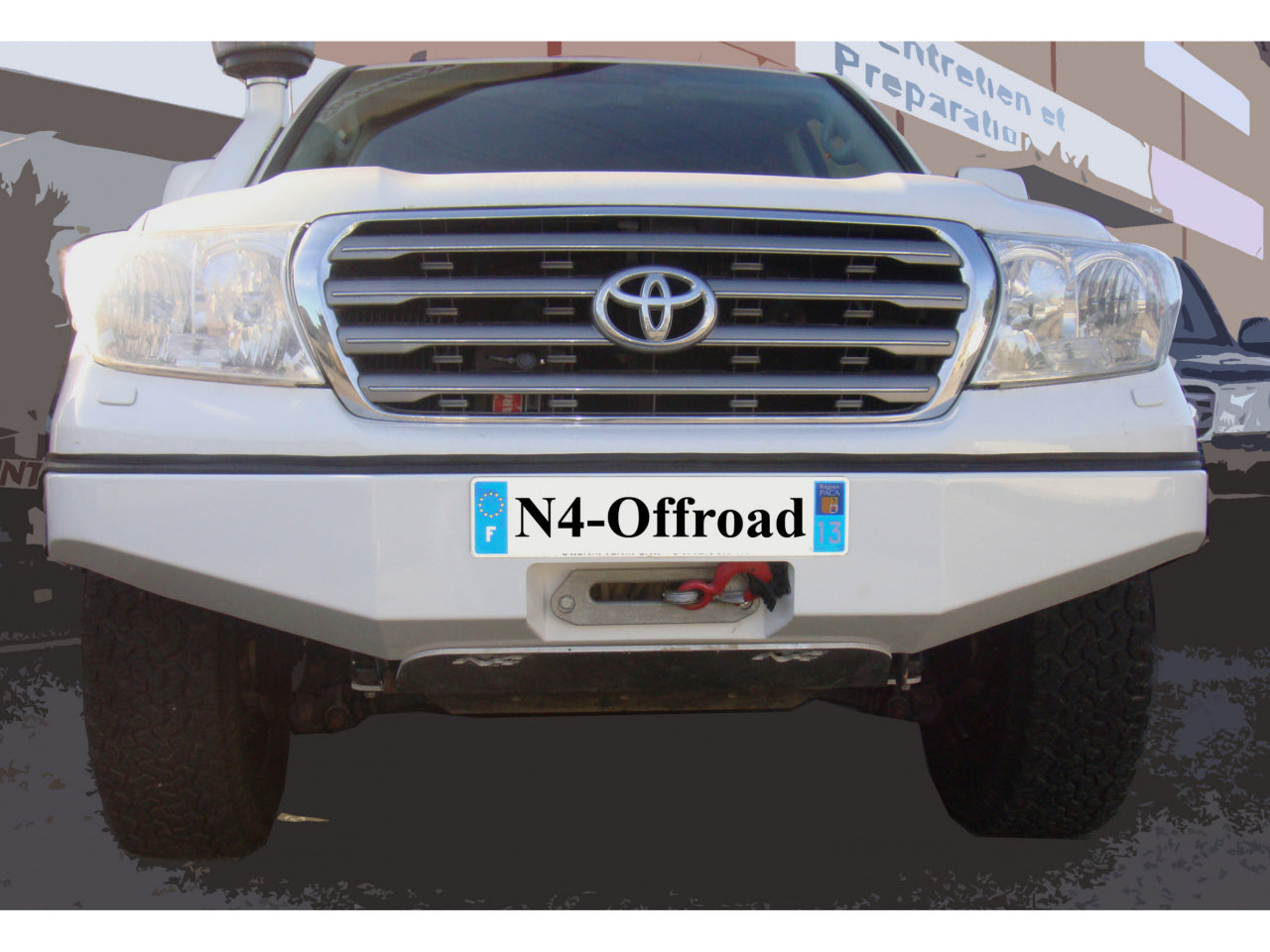 Pare-chocs avant acier Toyota Land Cruiser VDJ200 N4-Offroad sur Xperts4x4 Accessoires 4x4 Off-Road