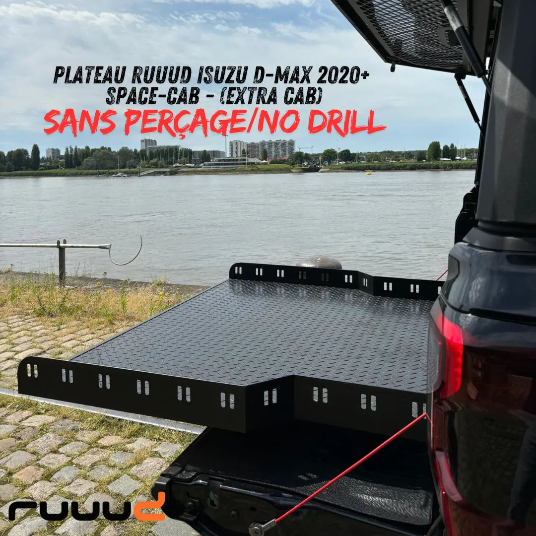 Plateau Coulissant RUUUD Isuzu D-Max 2020+ Space-Cab | Installation Sans Perçage sur Xperts4x4 Accessoires 4x4 Off-Road