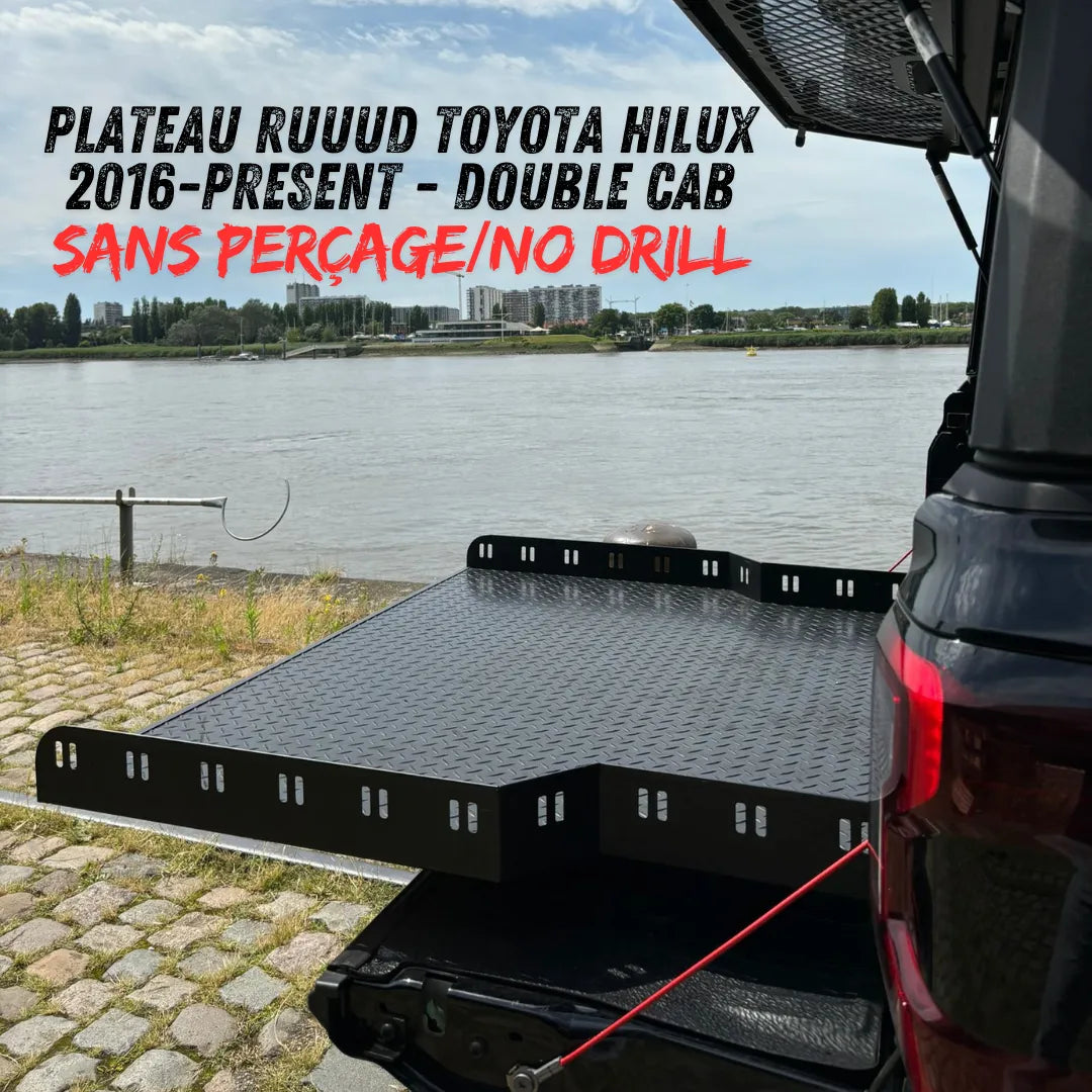 Plateau Coulissant RUUUD Toyota Hilux REVO 2016 a Present Double Cab (Sans Perçage) sur Xperts4x4 Accessoires 4x4 Off-Road