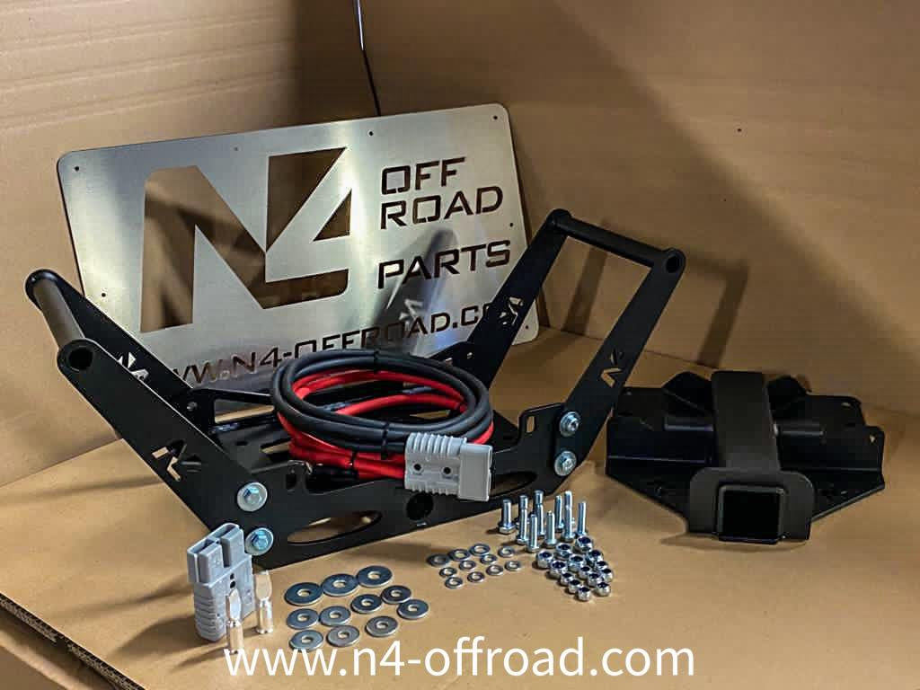 Adaptateur carré US 2" spécifique aux platines de treuil N4-Offroad sur Xperts4x4 Accessoires 4x4 Off-Road