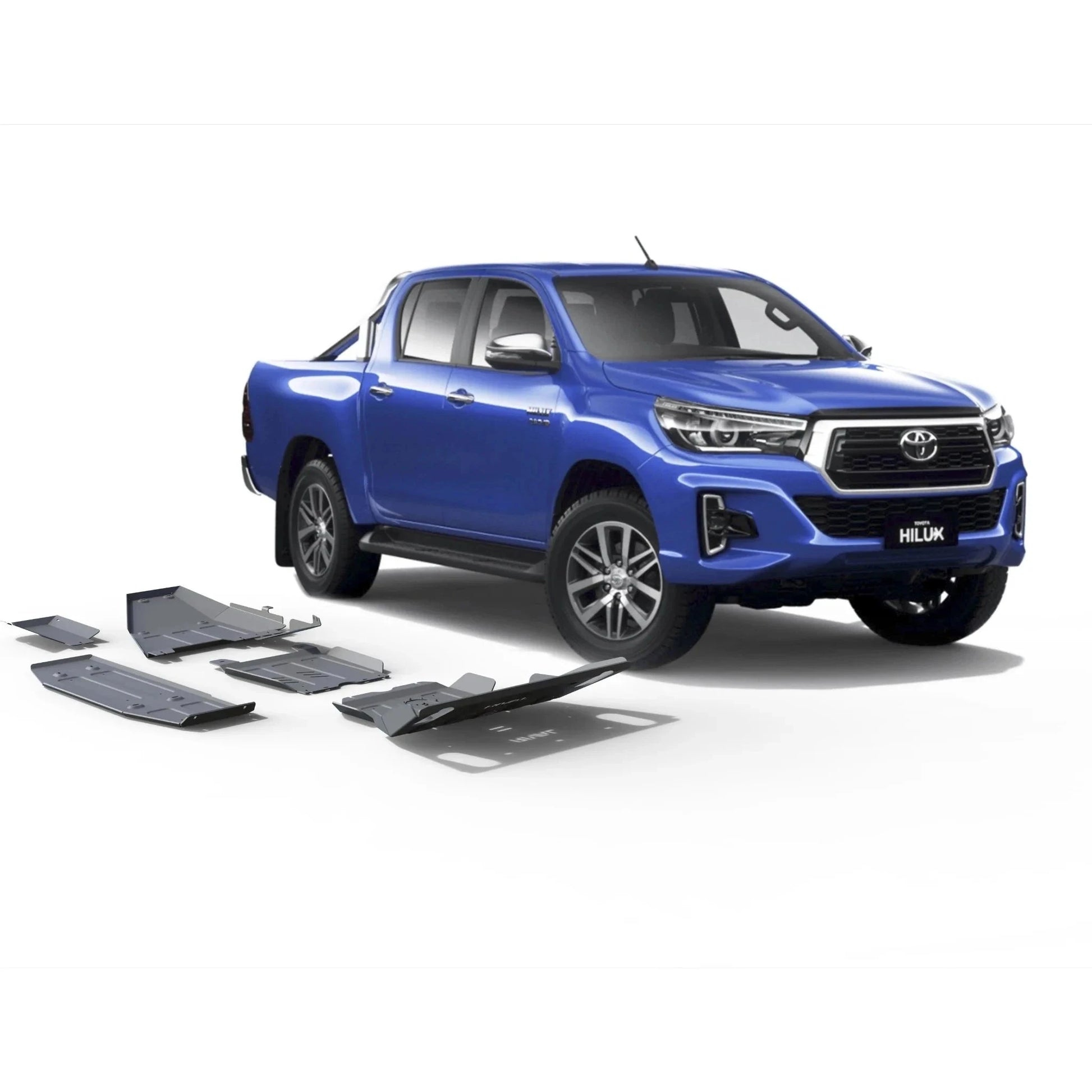 Kit 4x Protections Toyota Hilux REVO 2016-Présent - Rival4x4 - Aluminium 4mm sur Xperts4x4 Accessoires 4x4 Off-Road