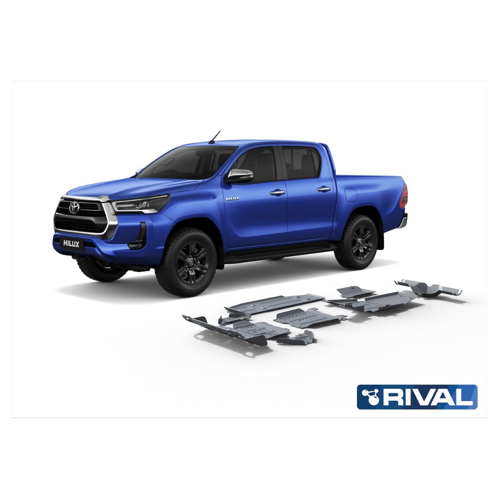 Kit Protections Intégrales RIVAL Toyota Hilux Revo (2016+) - Aluminium 6mm sur Xperts4x4 Accessoires 4x4 Off-Road